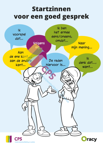 Oracy poster: startzinnen